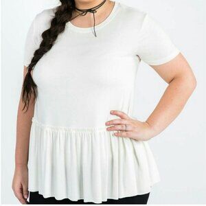 S/M Agnes & Dora Relaxed Ruffle Tee FF51